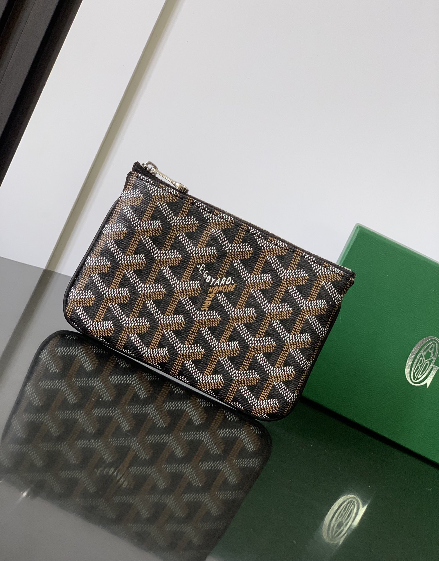 Goyard Sénat Mini Pouch in Black