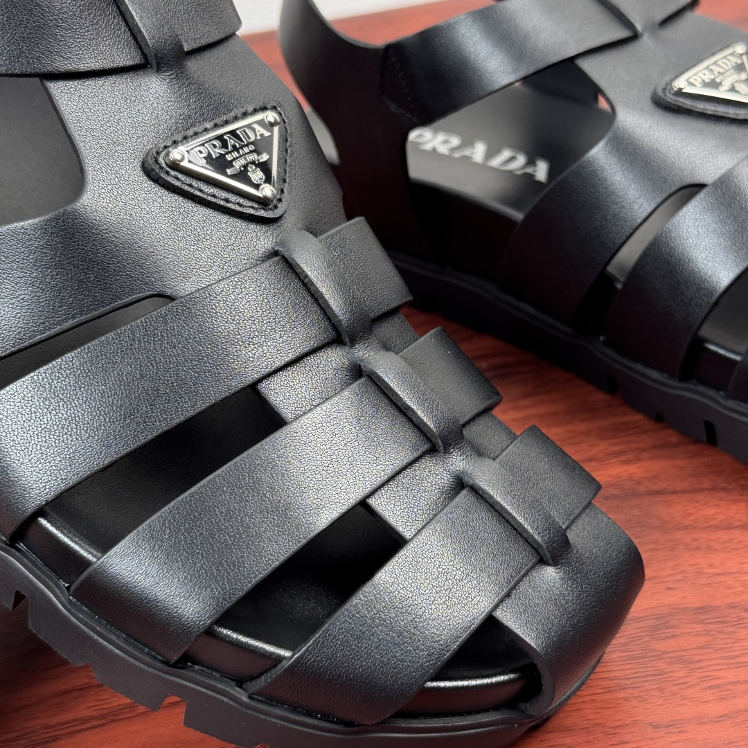 Prada Men's Leather Sandal