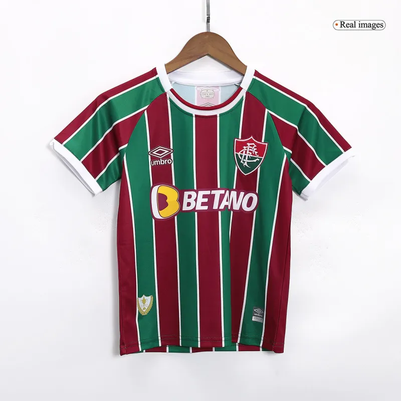Kids Fluminense FC 2023/24 Home Jersey Kit