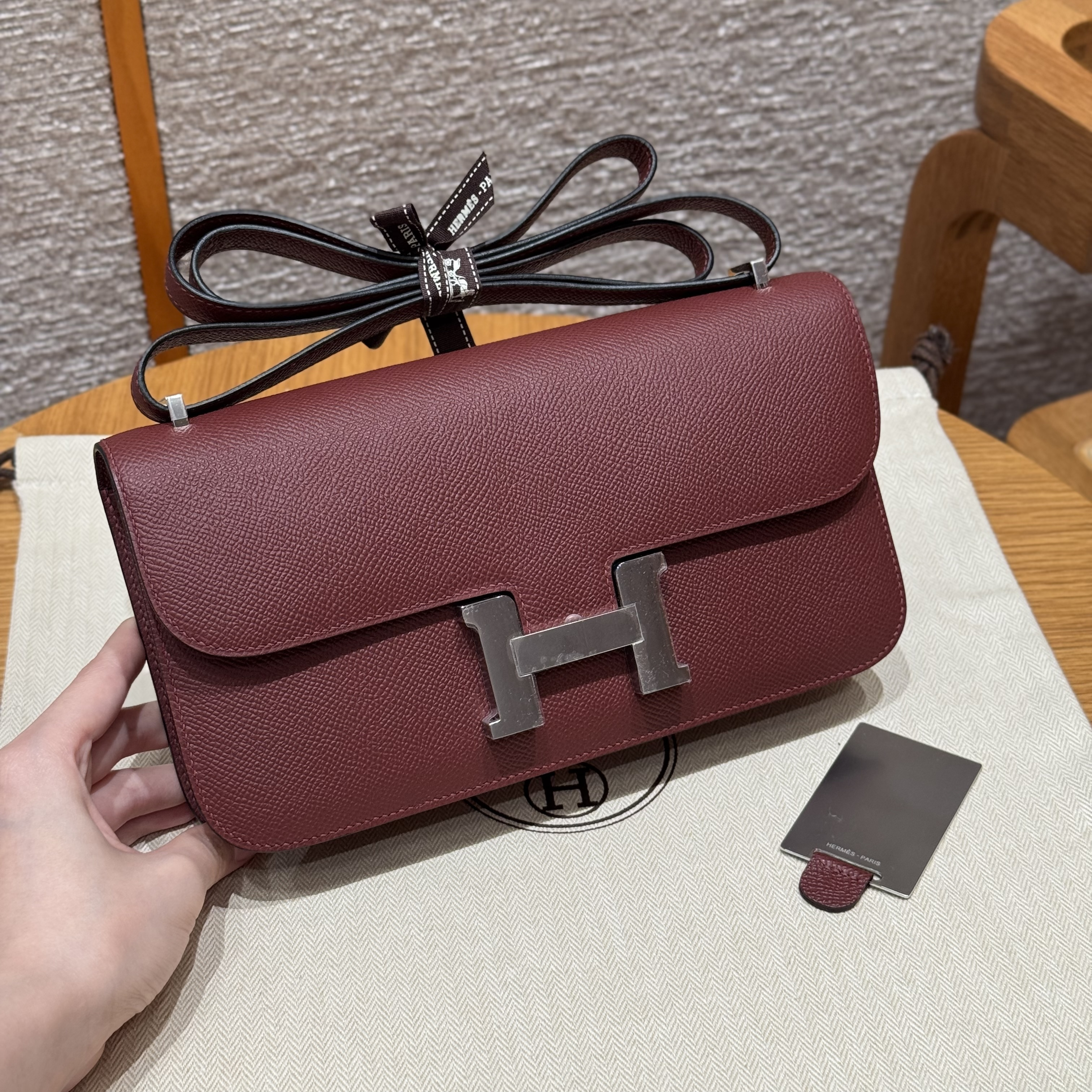 Hermes Rouge H Epsom Constance Elan