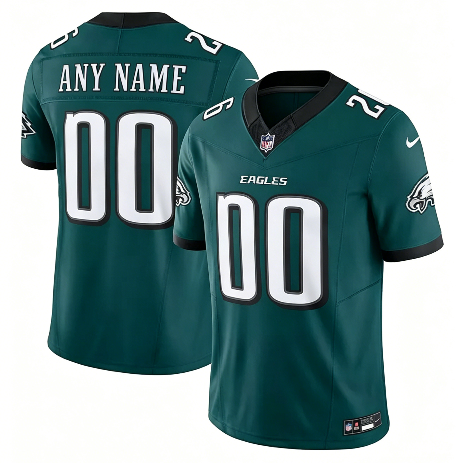 复制Customized Philadelphia Eagles Football jersey Nike Green Light Green Vapor F.U.S.E. Limited Jersey