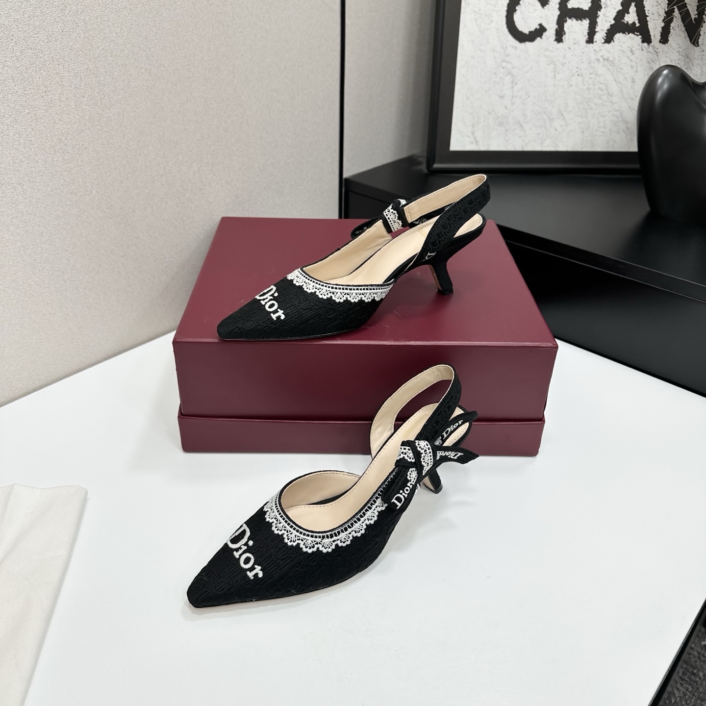 Dior 2026 Fashion Show Embroidery Slingback