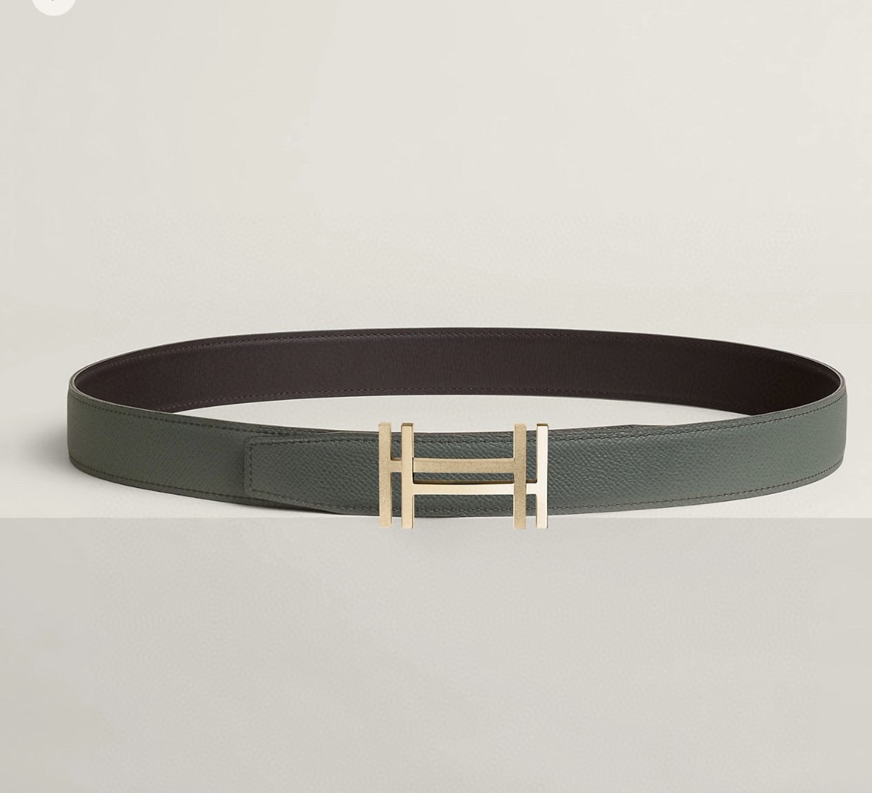 Hermes Hau Carre Reversible Leather Belt 32mm