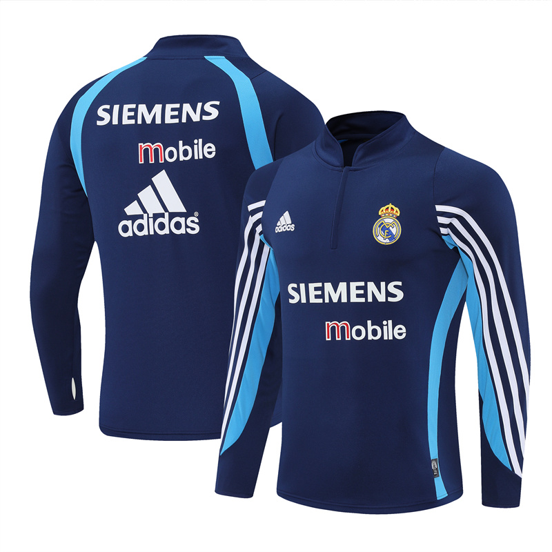 Real Madrid 03/04 half zipper Training Dark Blue