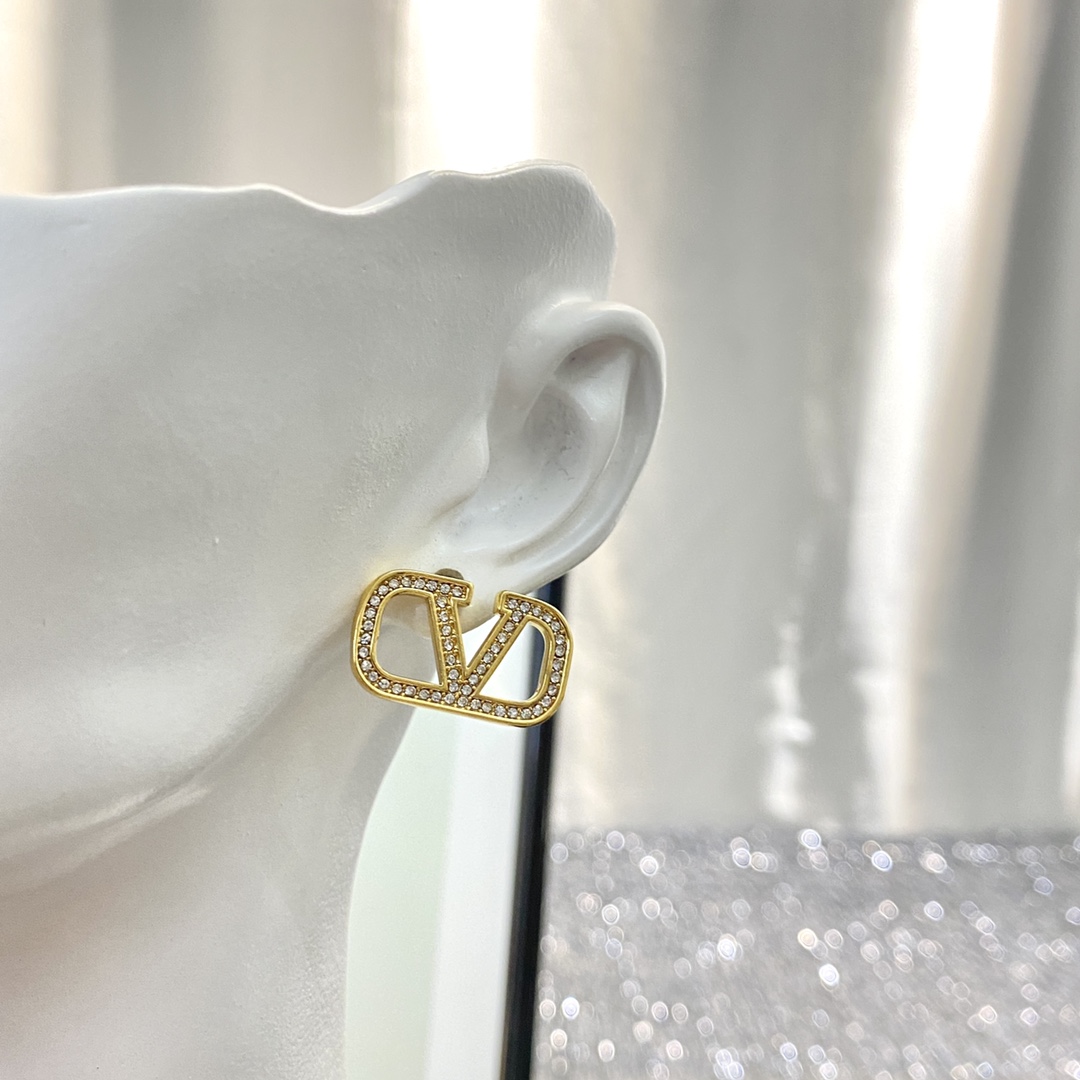 Valentino Iconic Diamond Stud Earrings