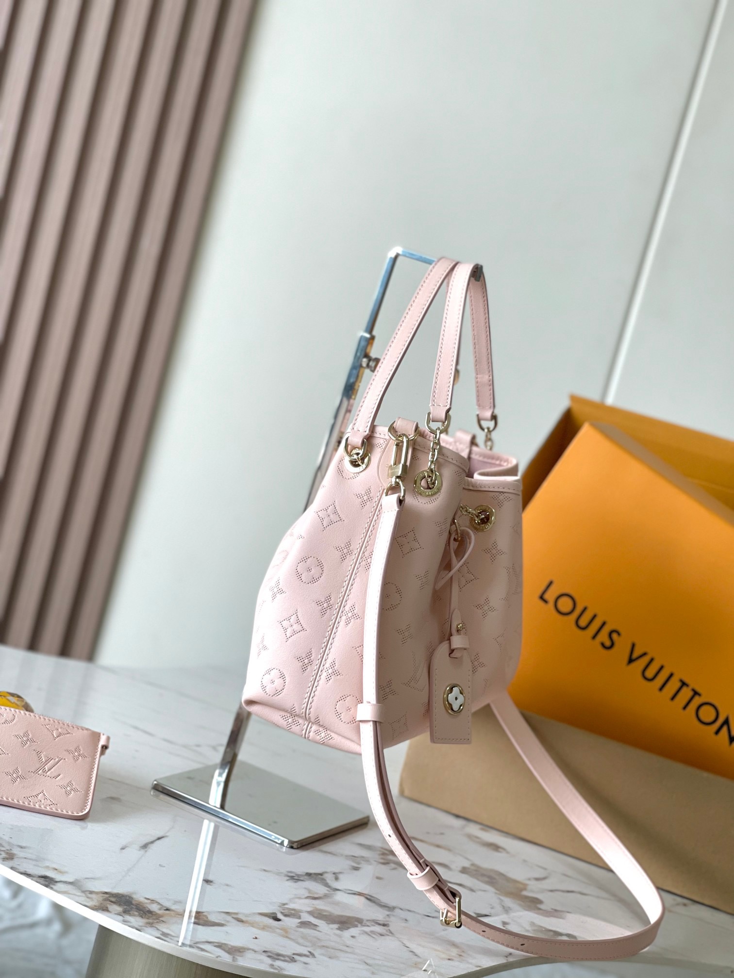 Louis Vuitton LV Embossed Tote Bag Chain Bag