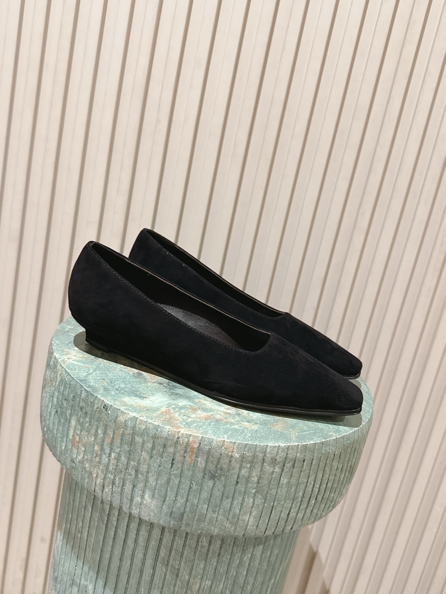 The Row Low Heel Leather Pump