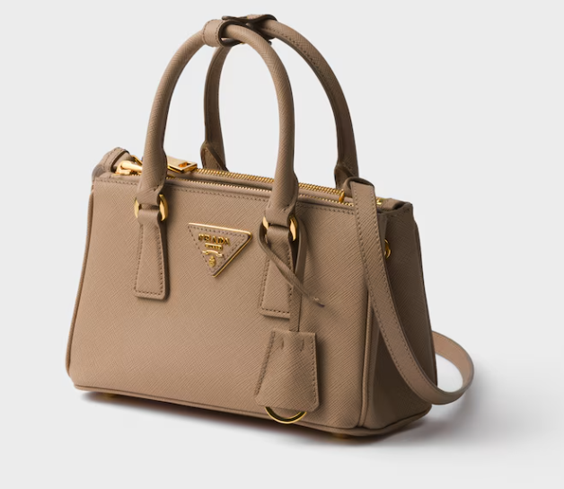 Prada Galleria mini Saffiano leather bag-Beige 1BA916