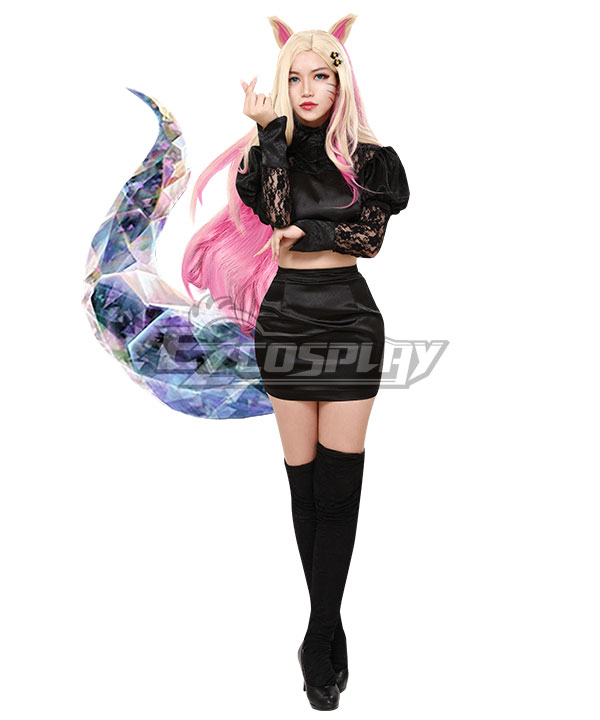 League Of Legends LOL 2020 KDA K/DA THE BADDEST Ahri Cosplay Costume