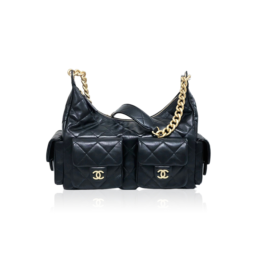 Chanel Bags hippie bag hobo large raw leather