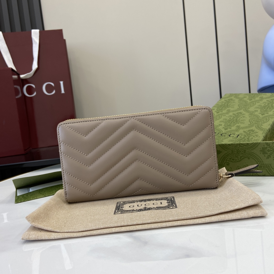 Gucci GG Marmont zip around wallet 443123