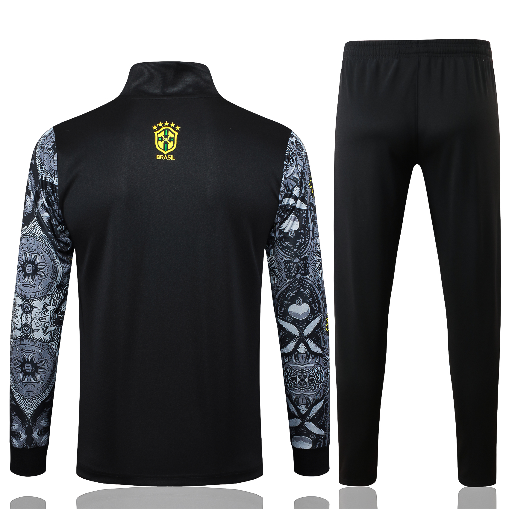 Adult / Kids Brasil 24/25 Full zipper training suit Black