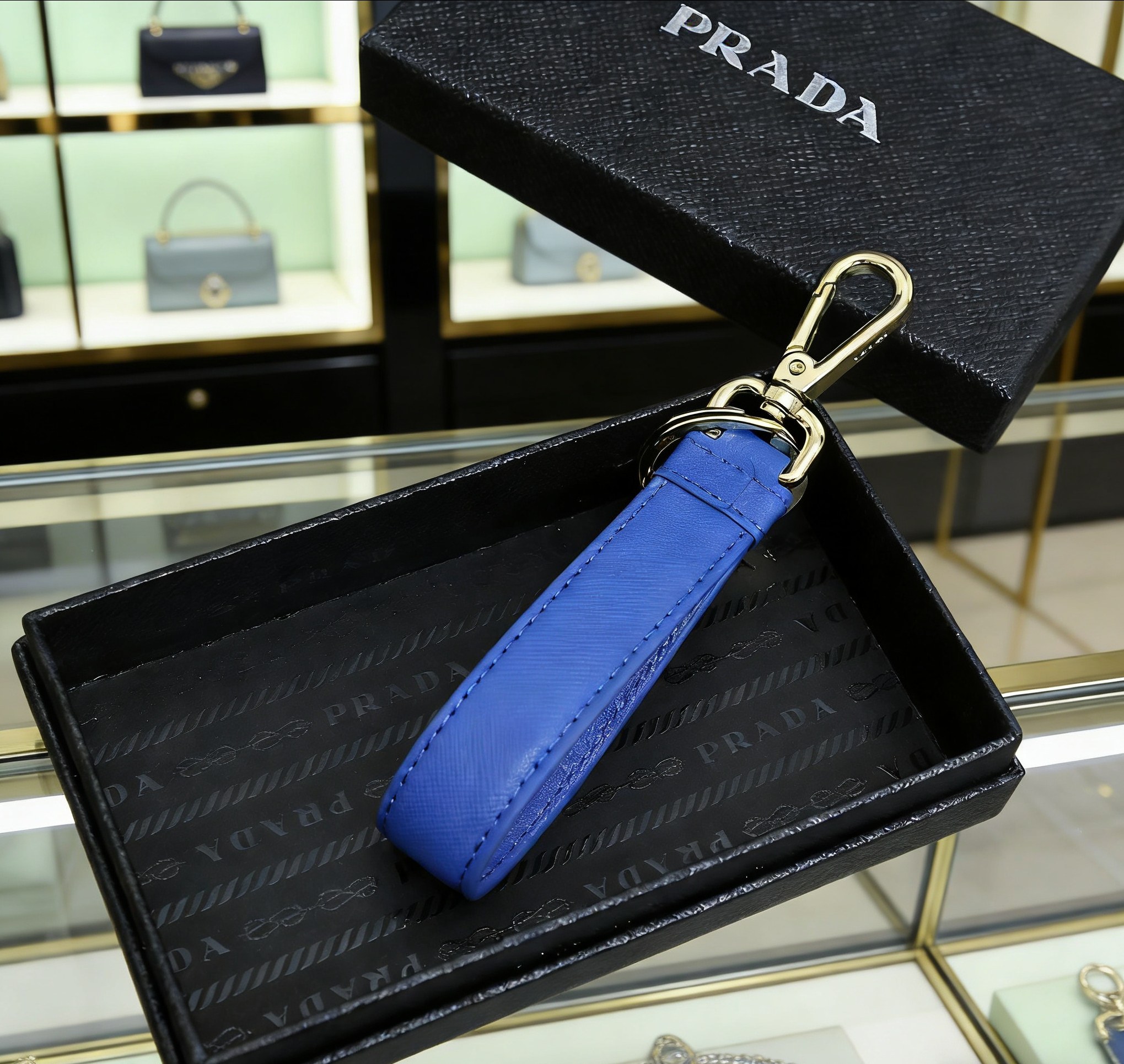 Prada Saffiano Key Chain