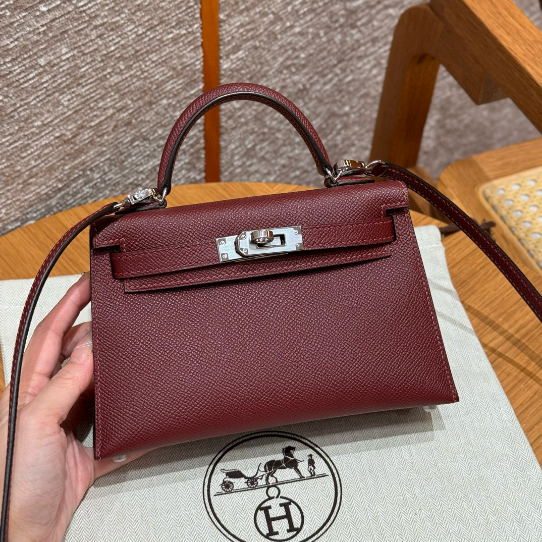 Hermes Rouge H Epsom Mini Kelly 20 II