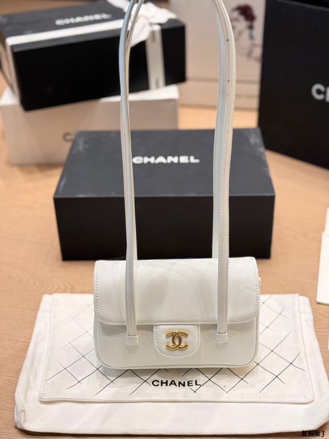 Chanel 26P Preppy Mini &  Small Gold-tone Coco Grained Leather Long Strap Flap Shoulder Bag - KAIROO