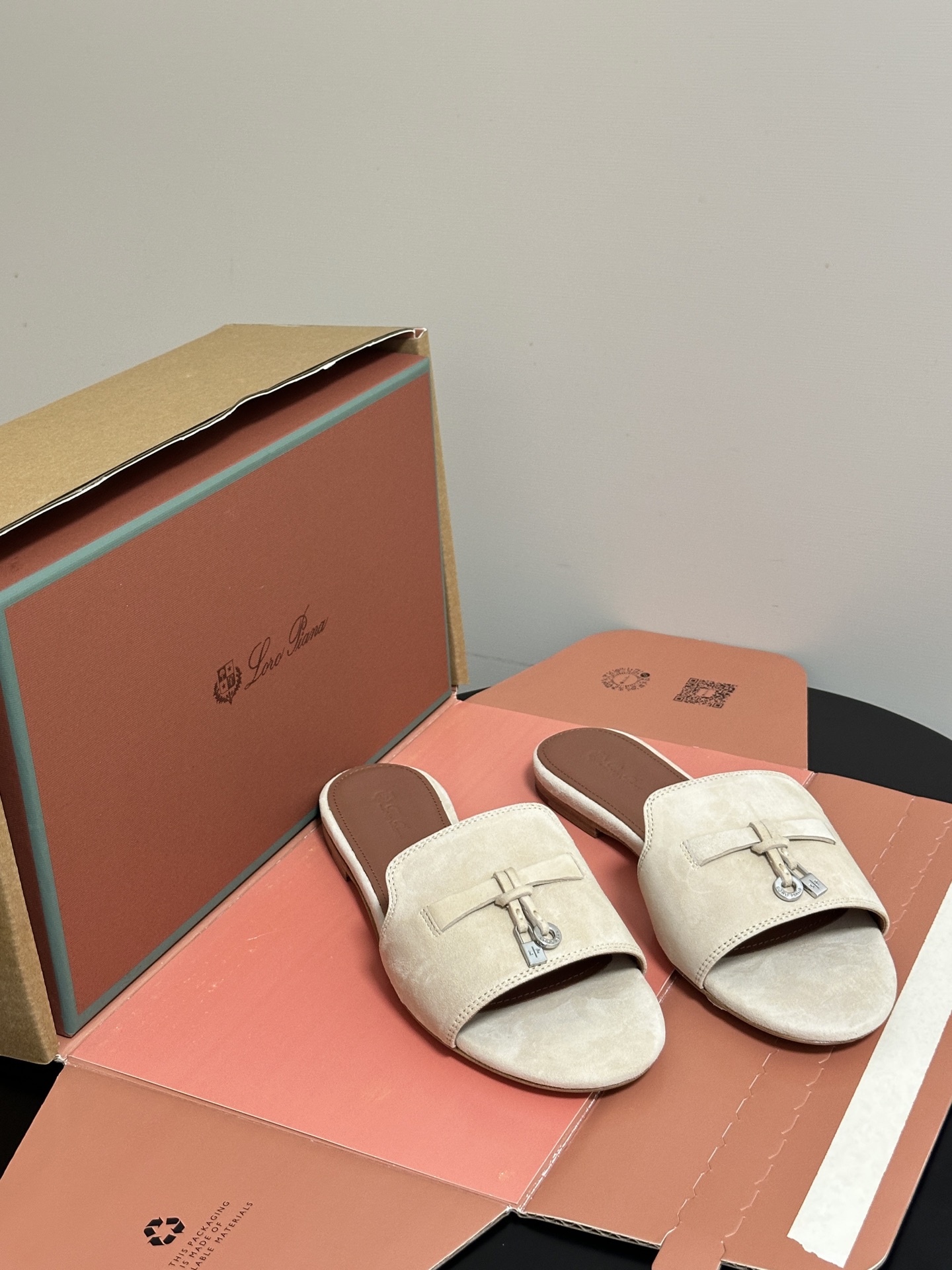 Loro Piana Women's Suede Flat Slides