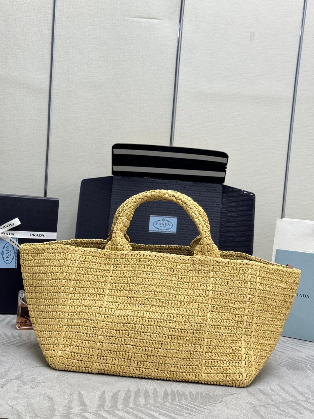 Prada Large crochet tote bag