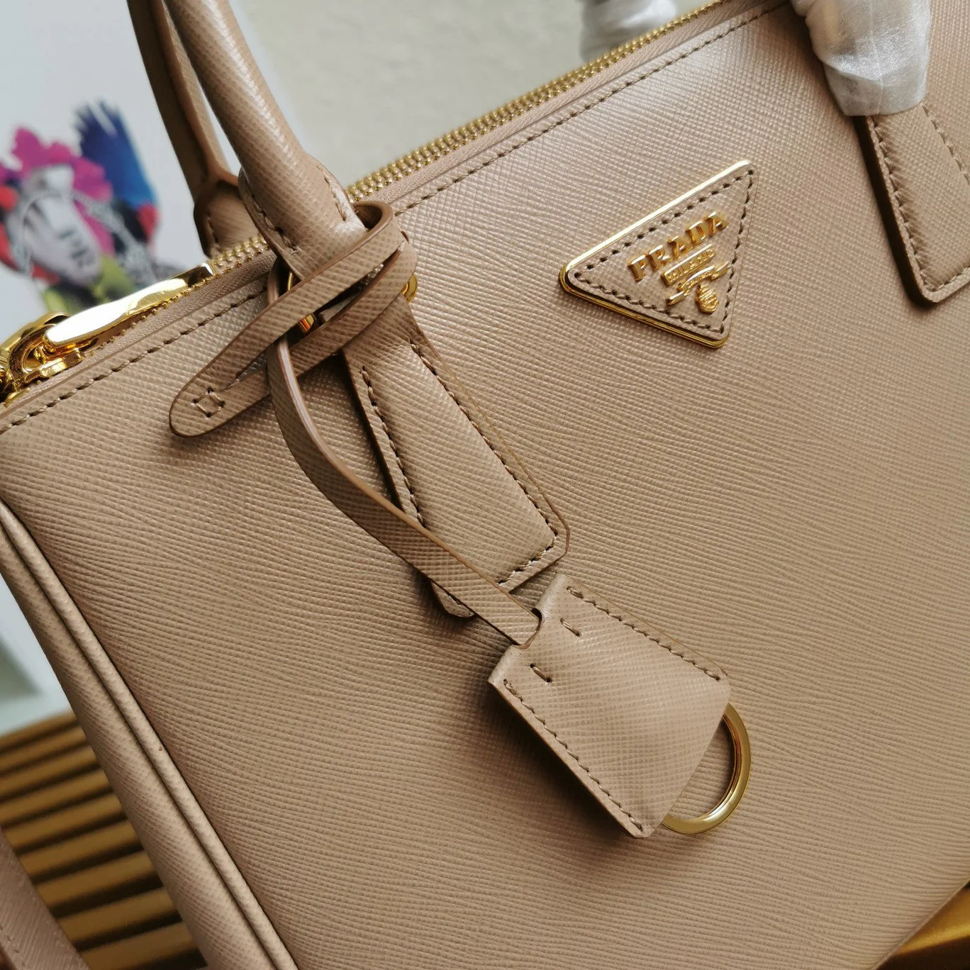Prada MEDIUM GALLERIA 28 BROWN SAFFIANO LEATHER