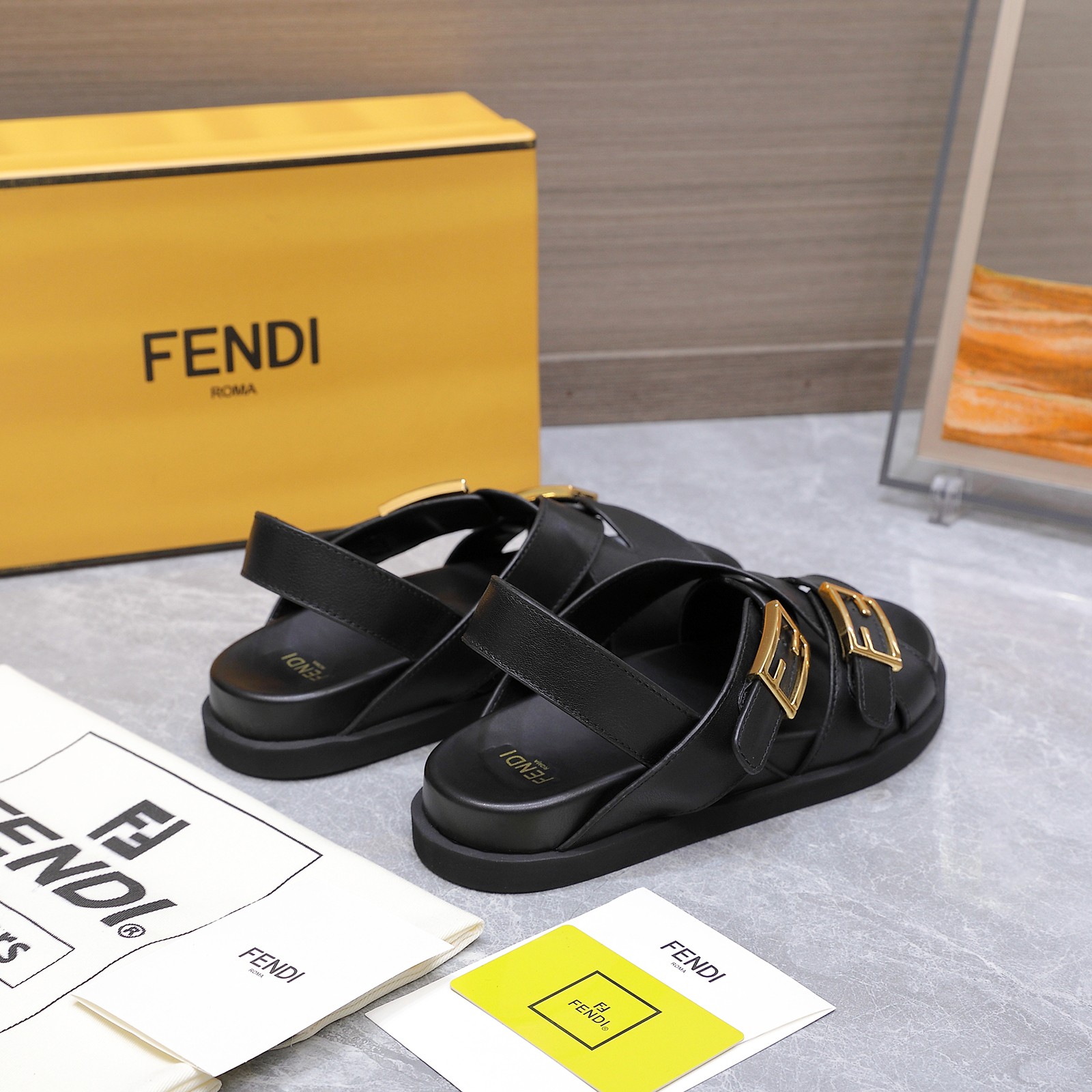 Fendi Women's Beach Leather Sandal