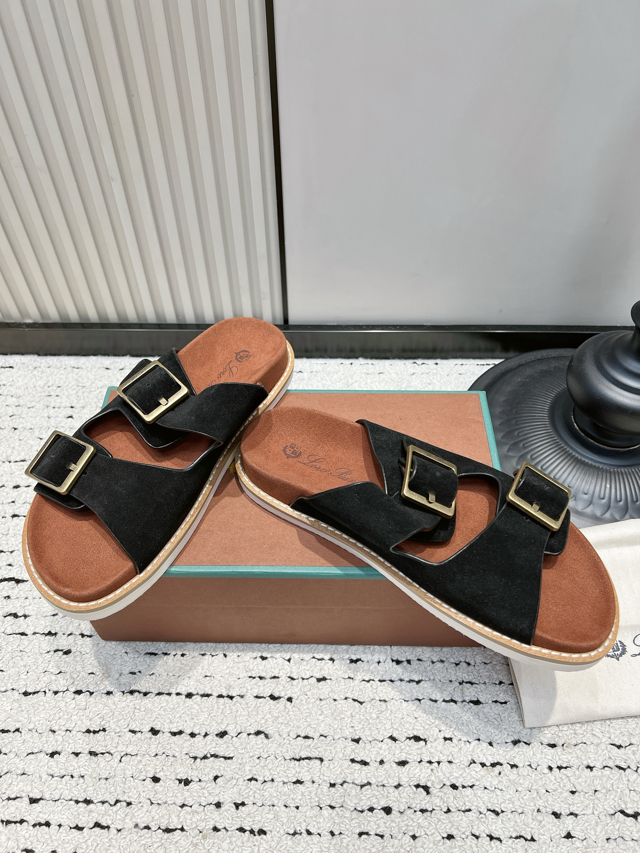 Loro Piana Men's Suede Sandal