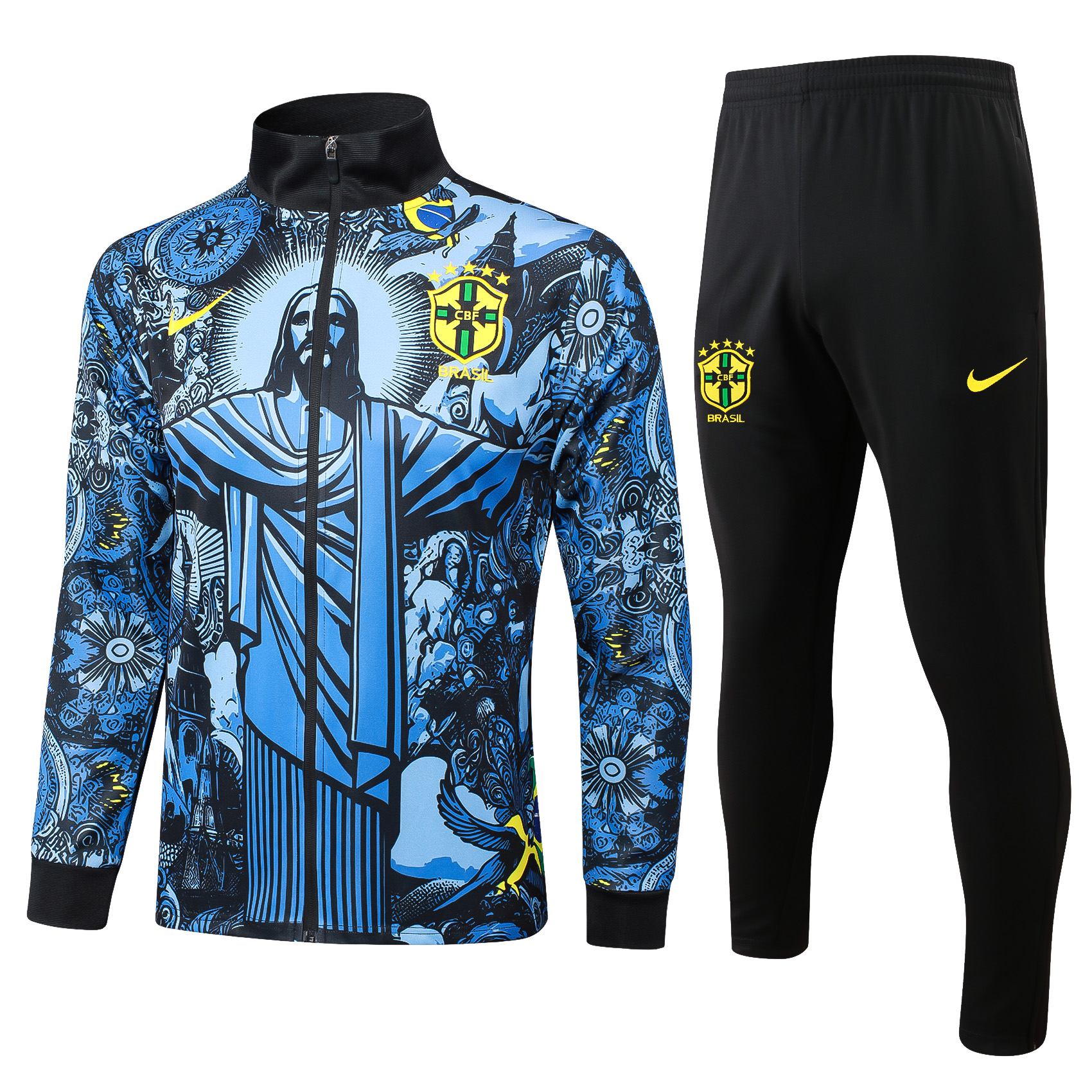 Adult / Kids Brasil 24/25 Full zipper training suit Blue