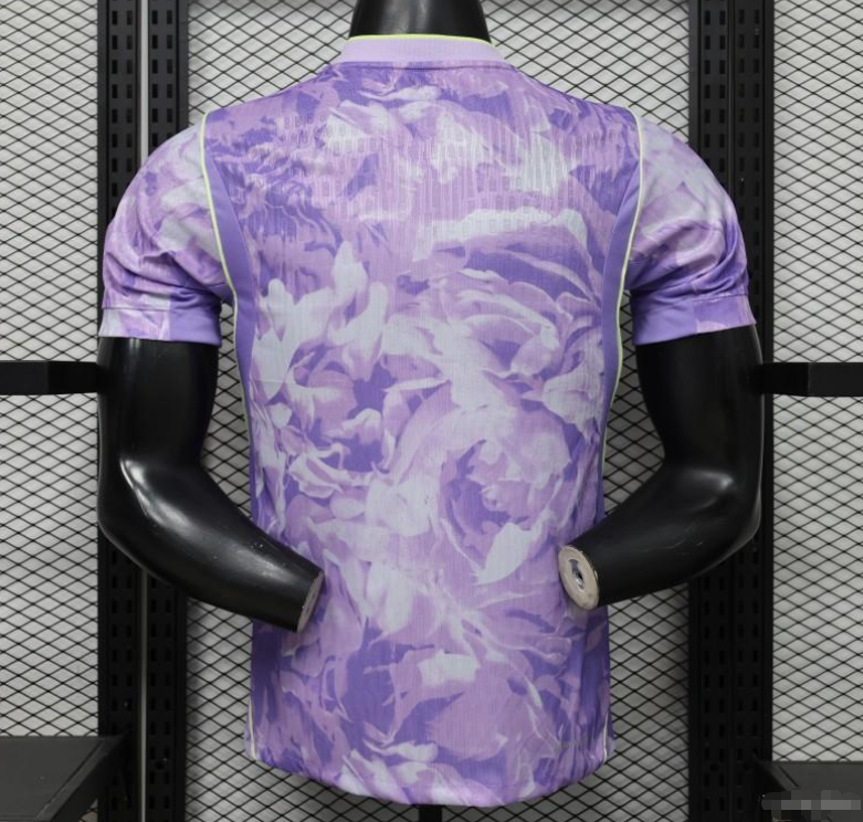 Player Version 2026/27 South Korea Away Purple Floral Jersey S-3XL