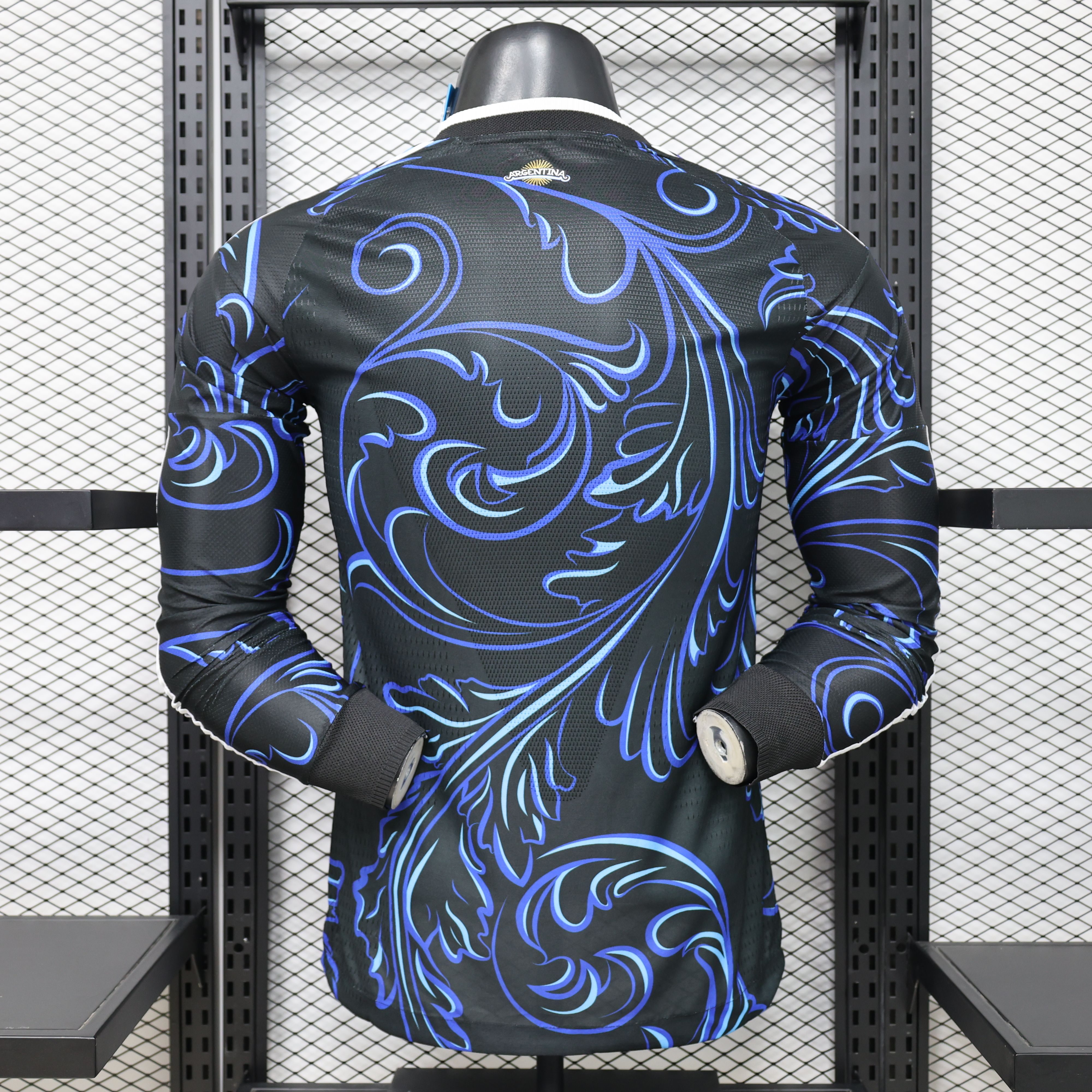 Argentina Away Long Sleeves Jersey Player Version World Cup 2026
