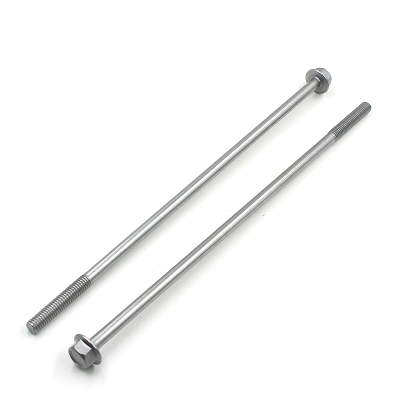 OEM Factory Customized DIN6921 Thin Stainless Steel 304 Building Plain Bolts M5 M6 M8 M12 Extra Long Half Full Thread Hex Flange