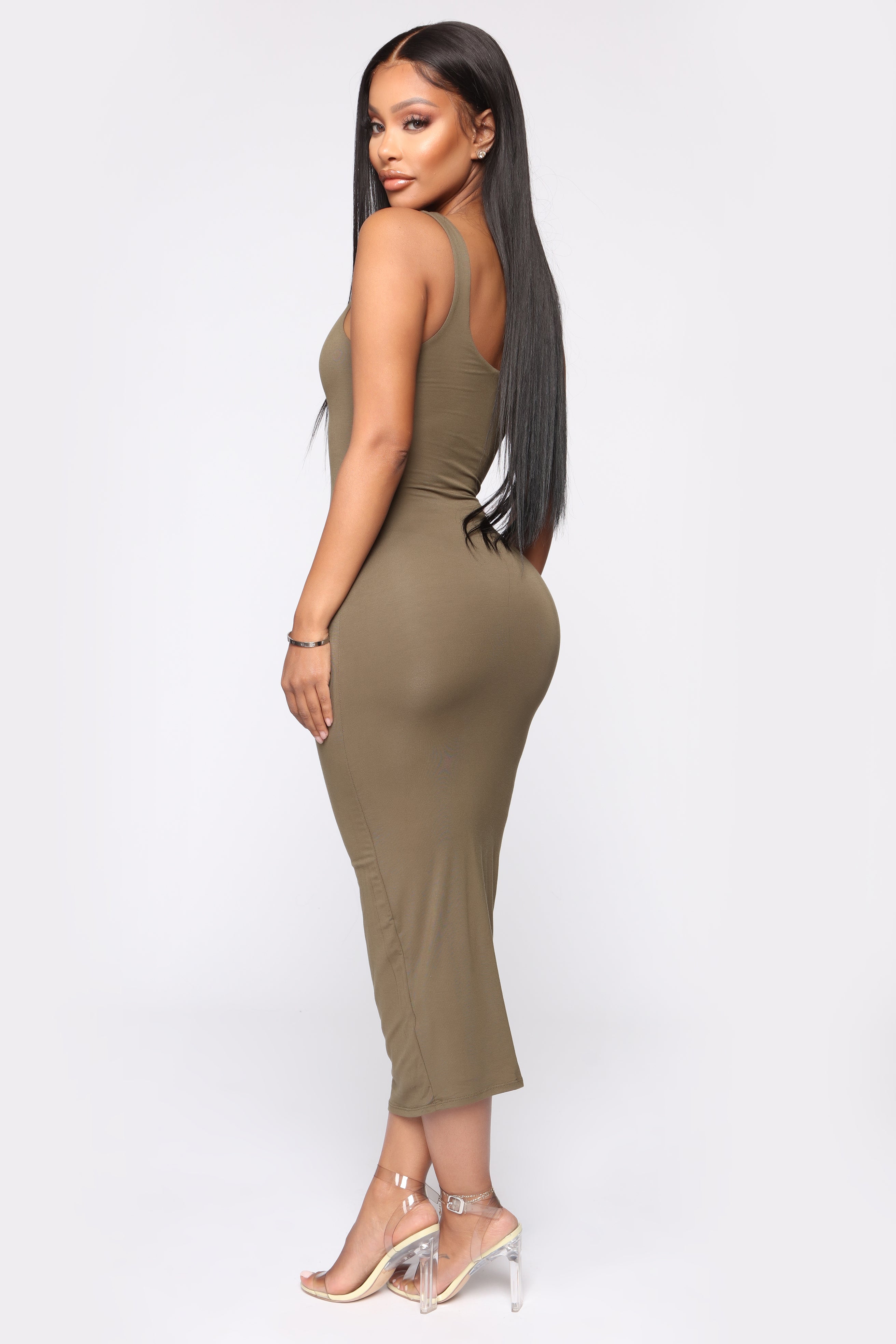 Your Needs Met Dress - Olive