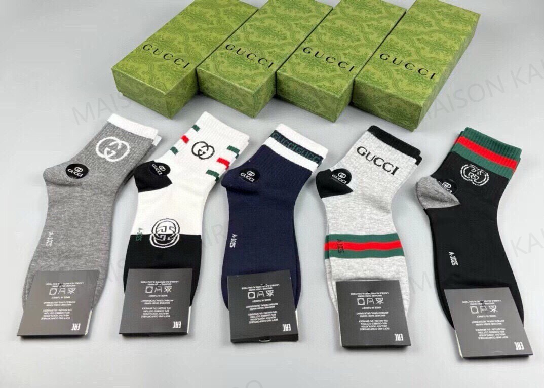 Gucci Socks 5-Pack - KAIROO
