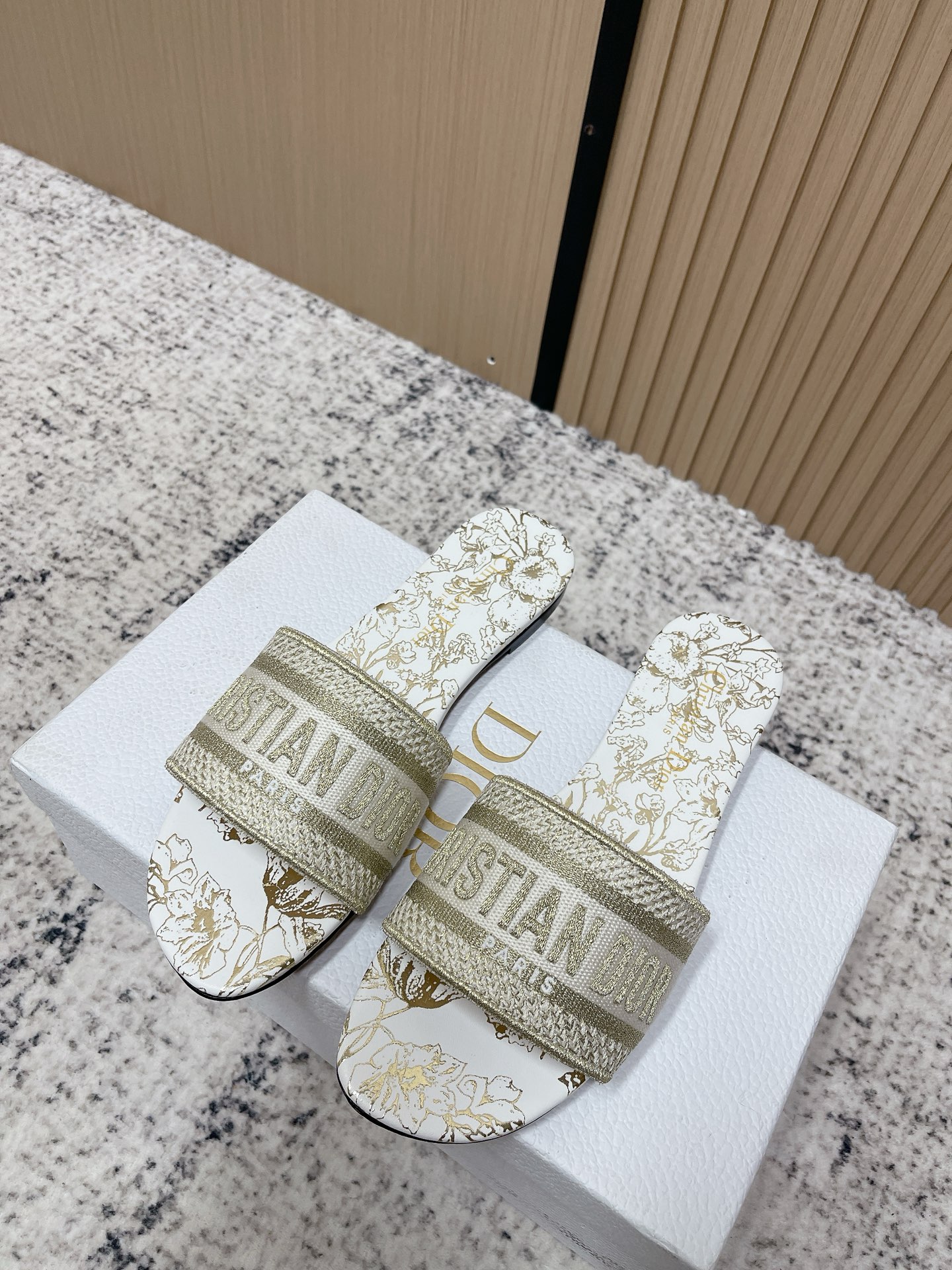 Women' Dior Classic Dway Flat Slide