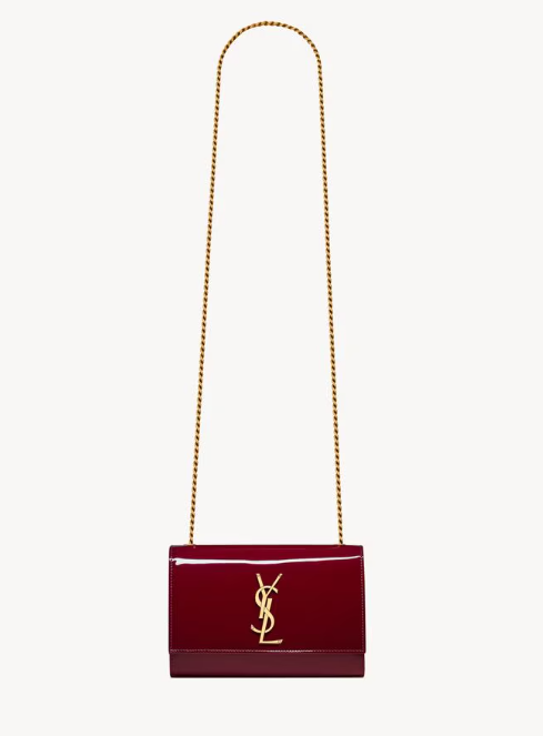 Saint Laurent Grenade Patent Calfskin Small Kate
