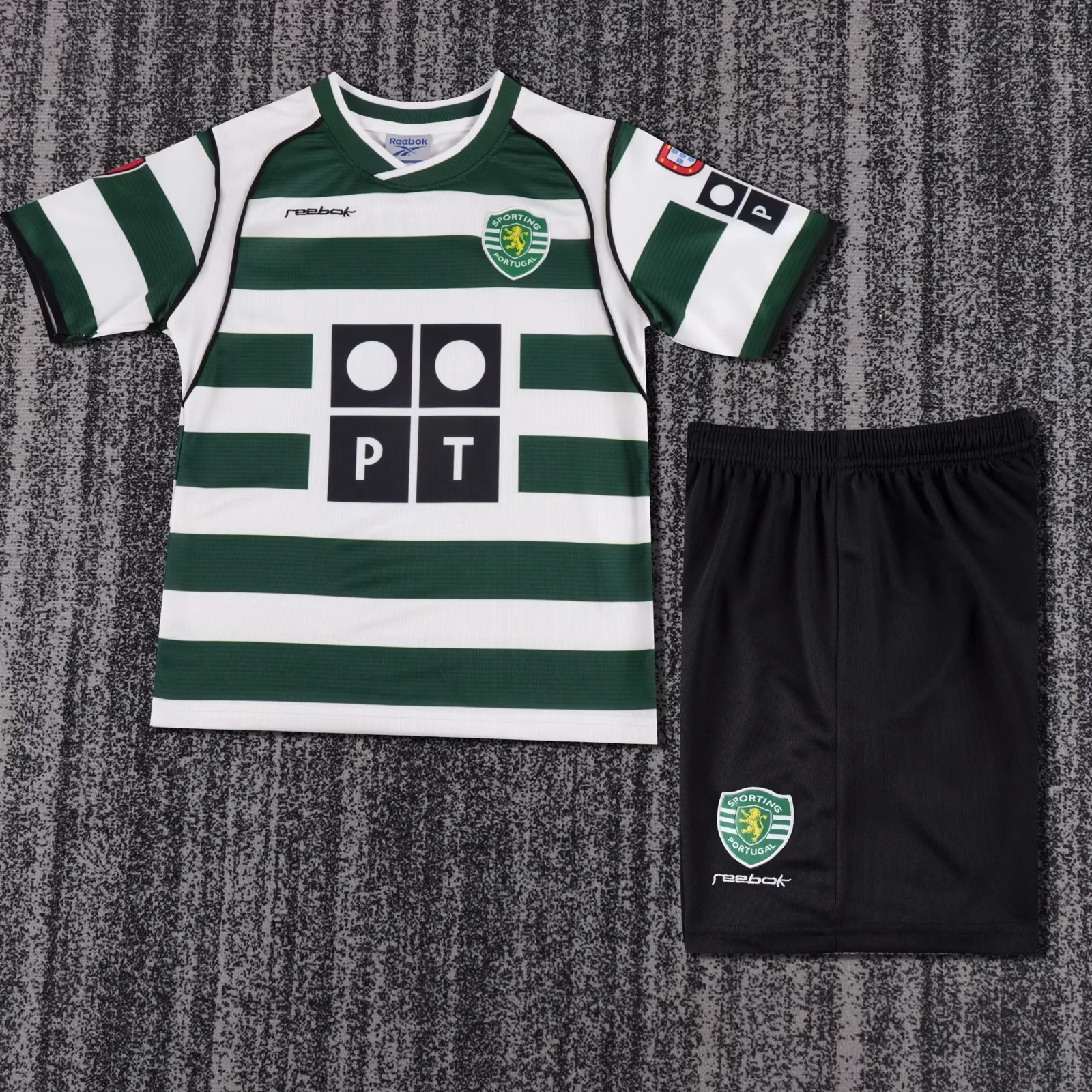 Kids Retro Sporting Lisbon 01/03 home kit S-XXL