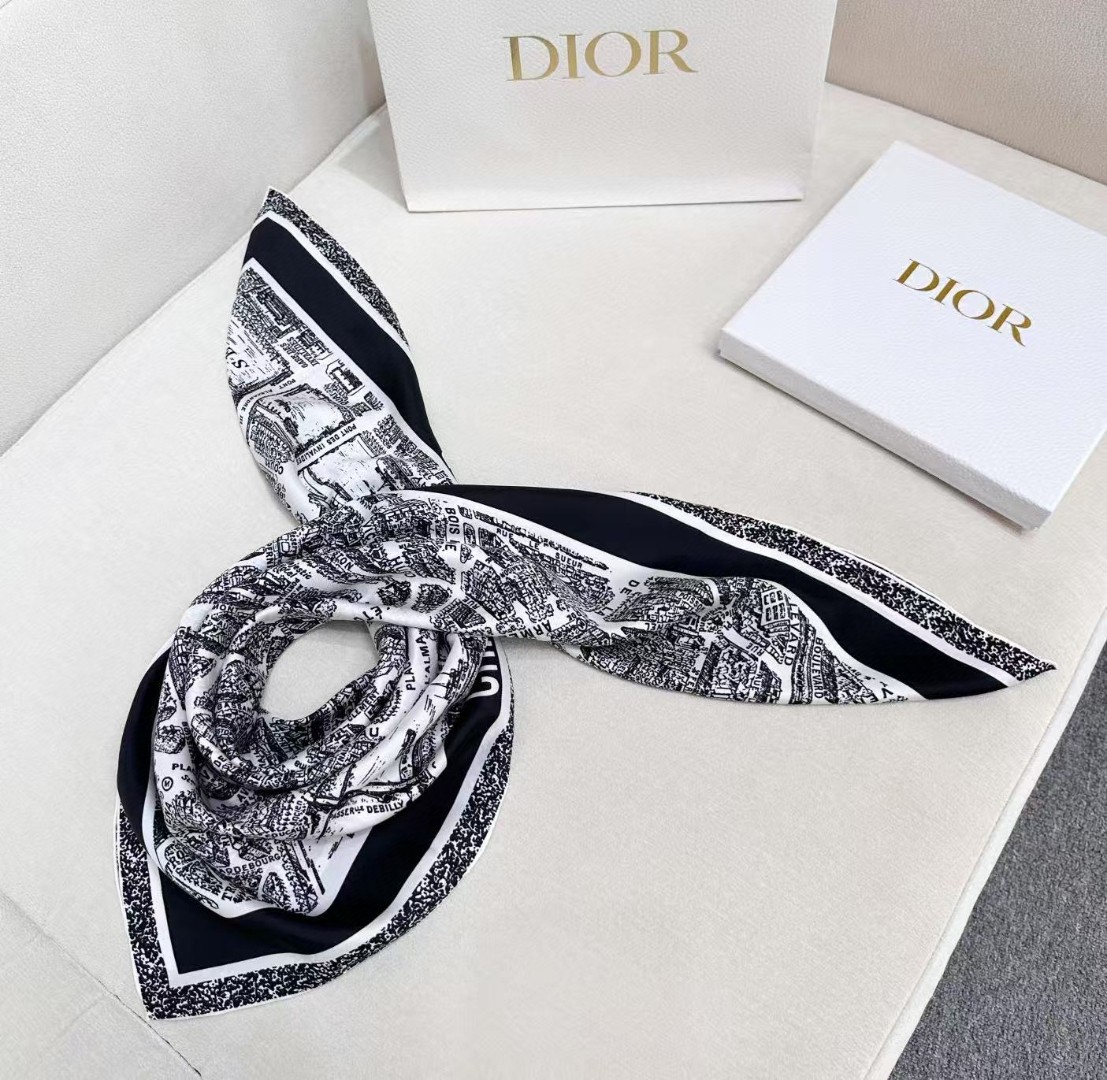 Dior Plan de Paris Silk Square 90