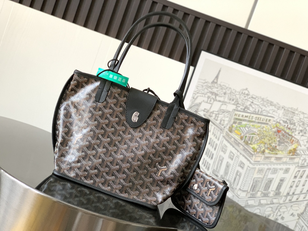 Goyard Anjou Mini Reversible Bag in Black