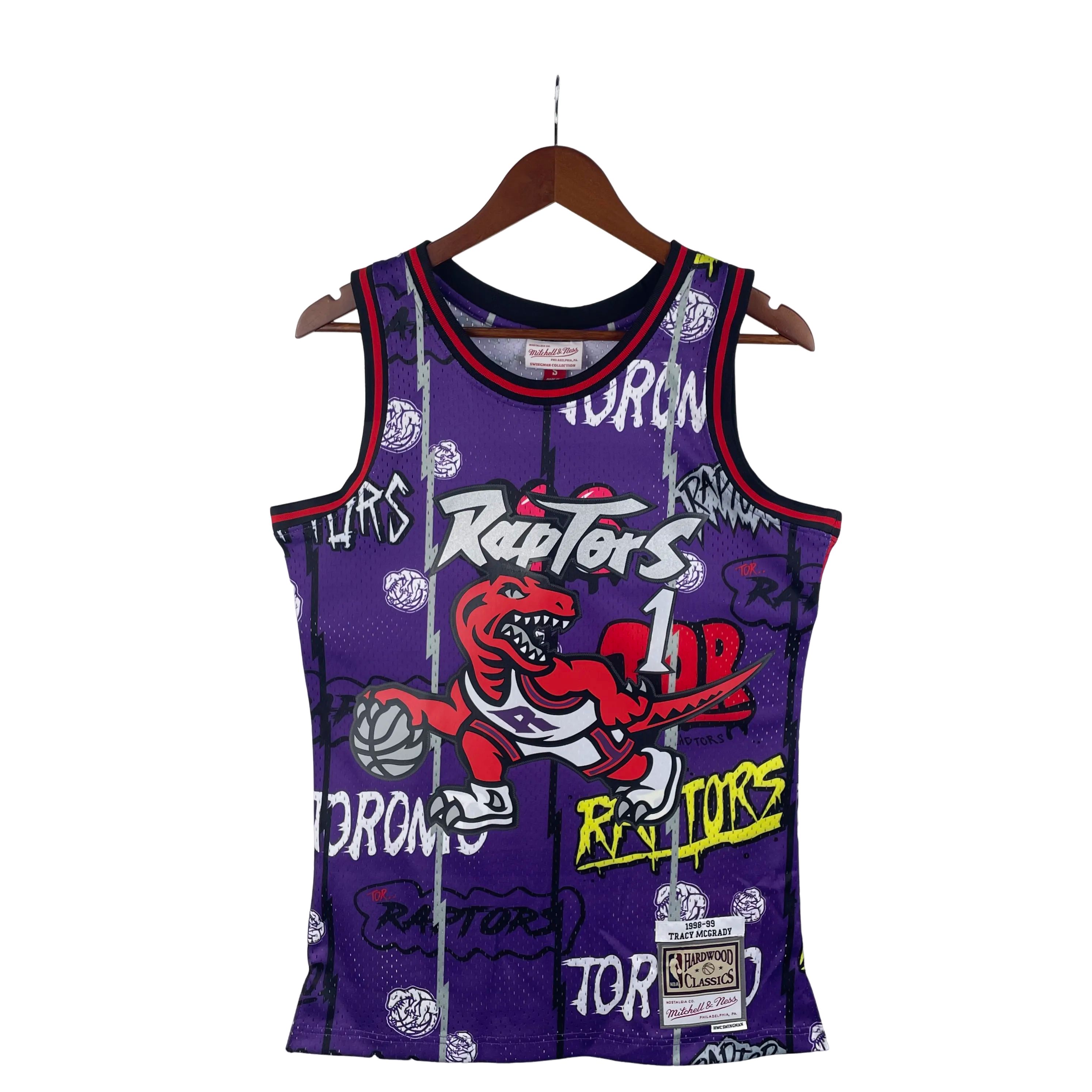 MN Heat Pressed Vintage : SW Raptors 98/99 Graffiti No.1 McGrady