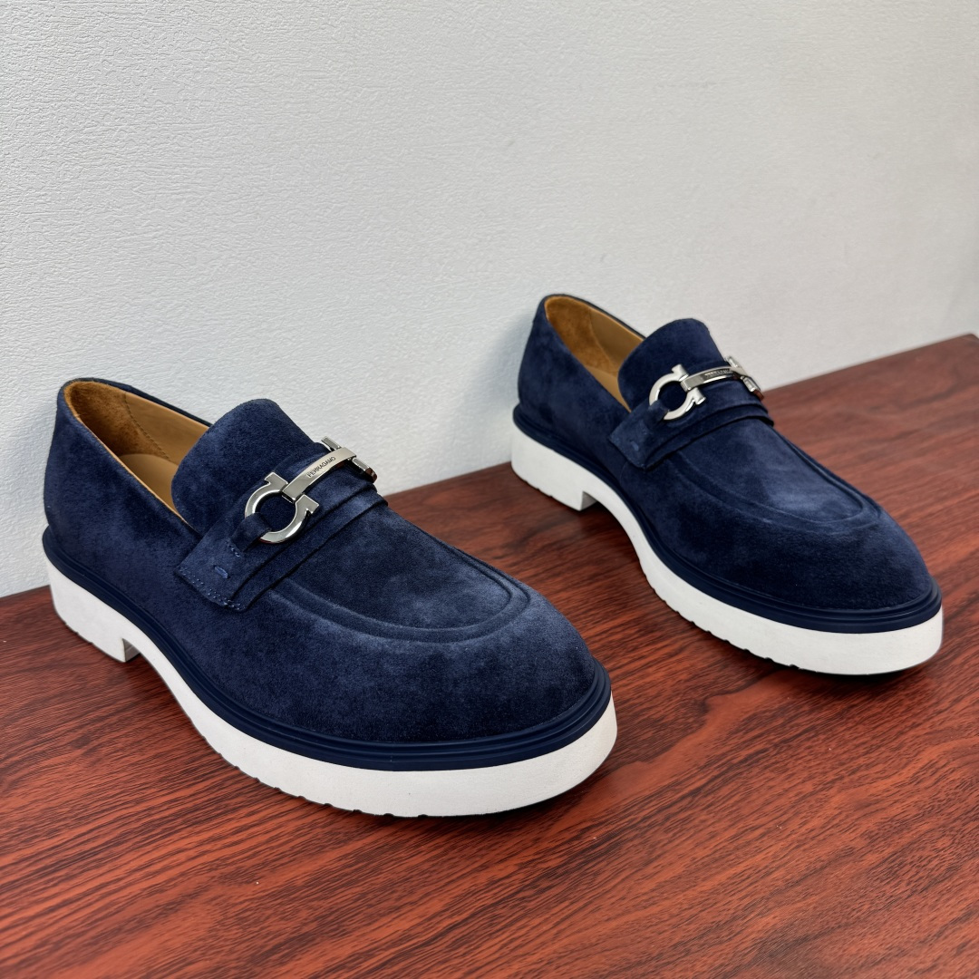 Ferragamo Men's Suede Loafer