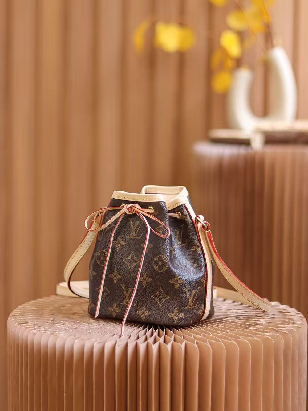 Louis Vuitton Classic Monogram Canvas Bucket Bag