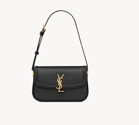 Saint Laurent Black Solferino Mini Bag in Smooth leather