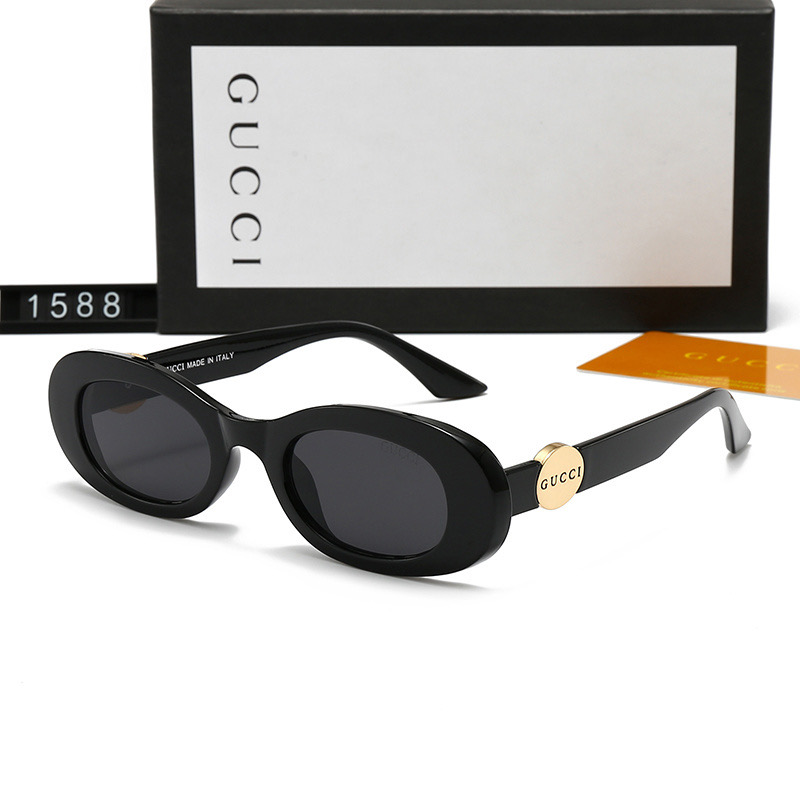Gucci Oval-frame Sunglasses with Round Logo Top quality - KAIROO