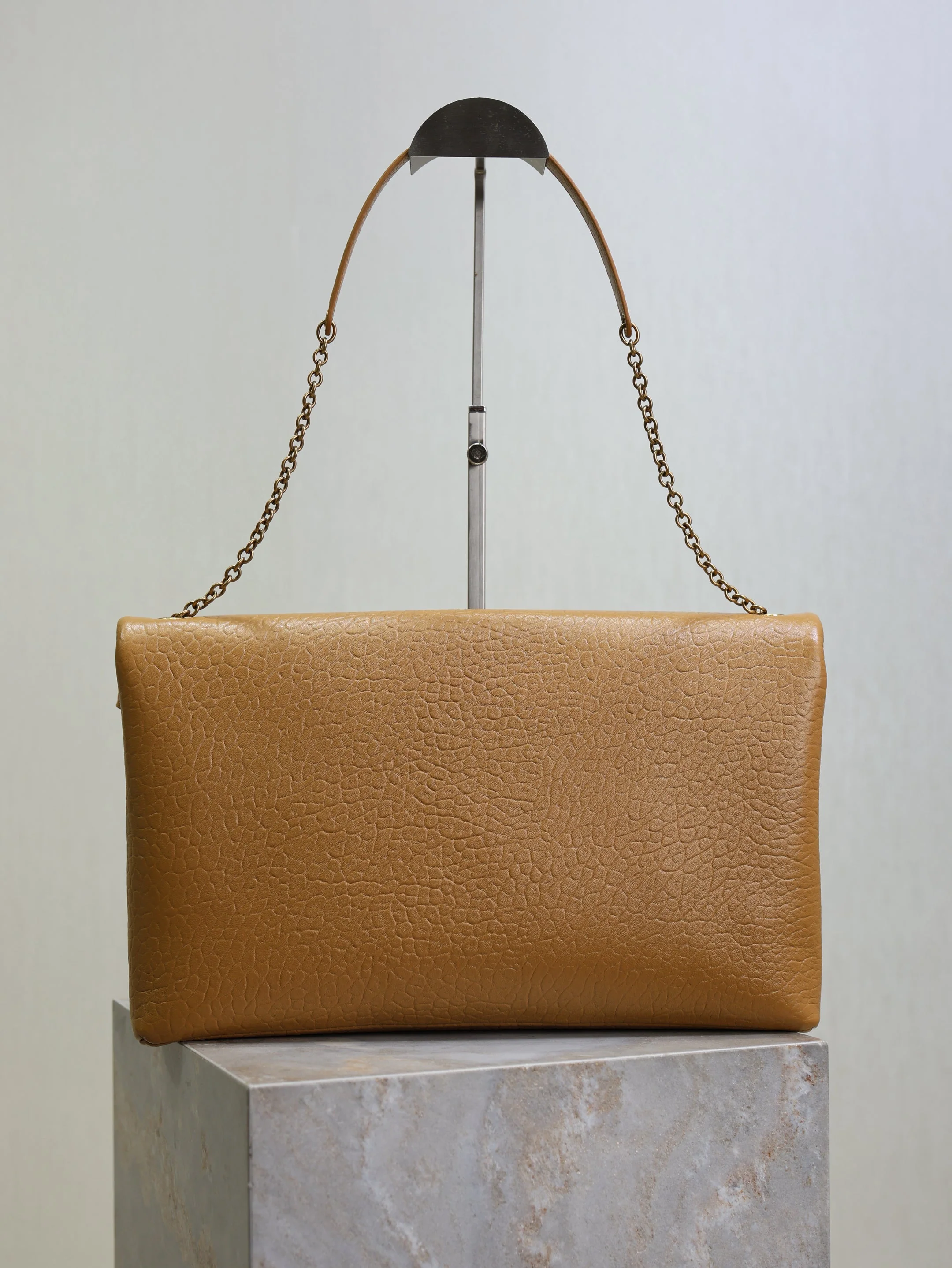 Saint Laurent YSL Cassandre **L Bag 35cm Light Brown Lambskin GHW