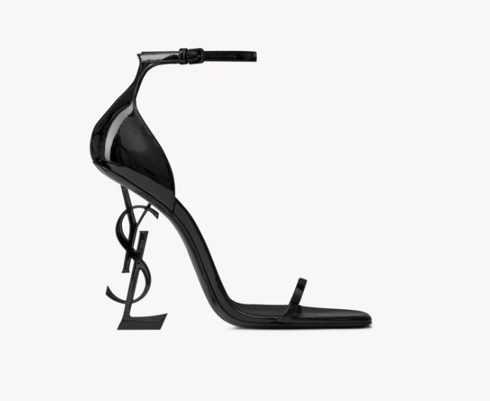 Saint Laurent Opyum Shiny Leather Sandals