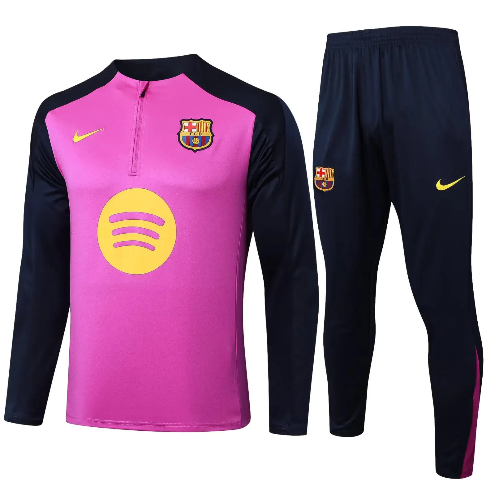 Adult/ Kids 25/26 Barcelona half zipper Training suit B2504