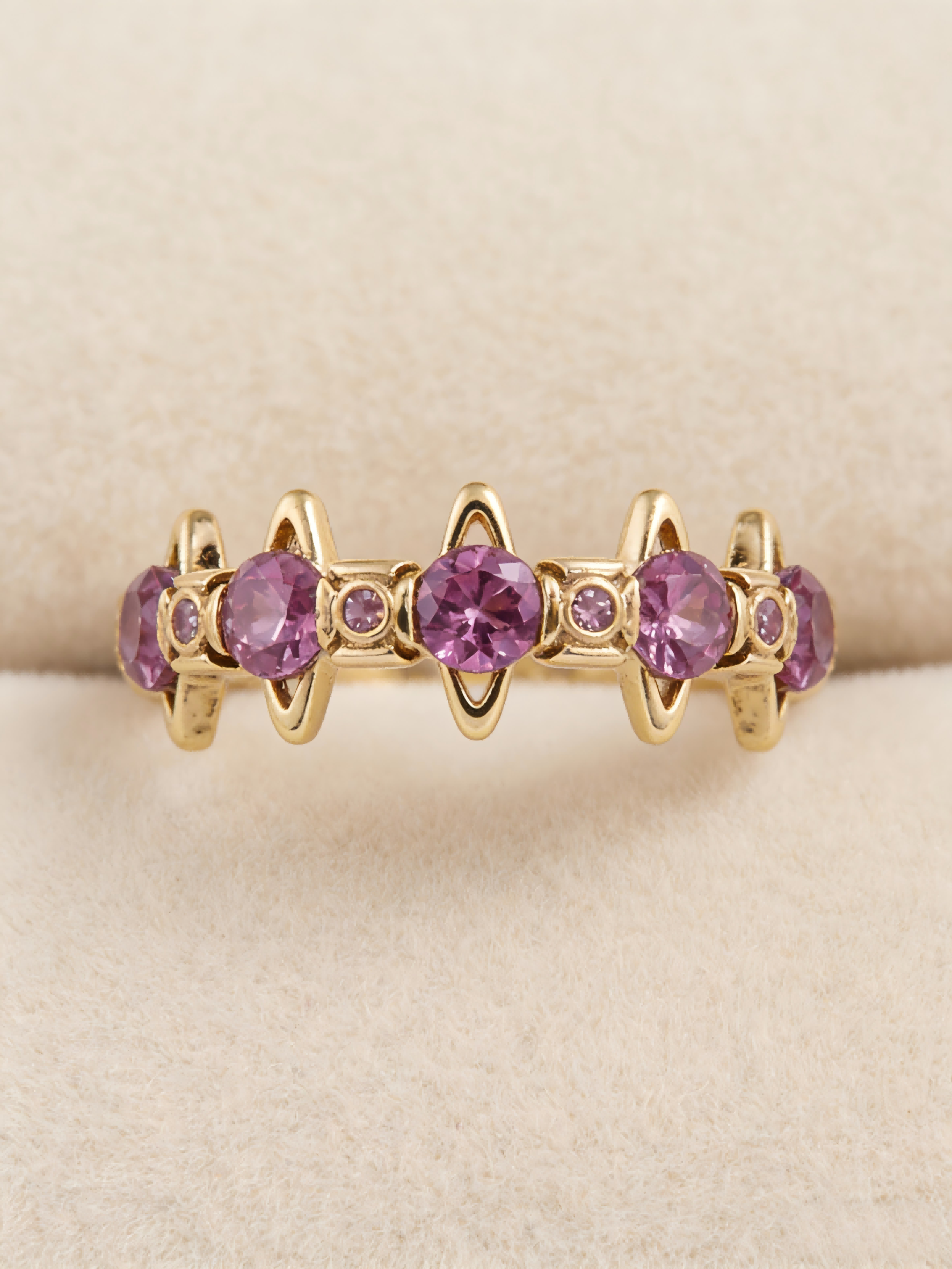 2026 New Gold-Tone Pink Crystal Crown Ring, Dainty Star Design, Cute Y2K Aesthetic Jewelry for Daily Wear