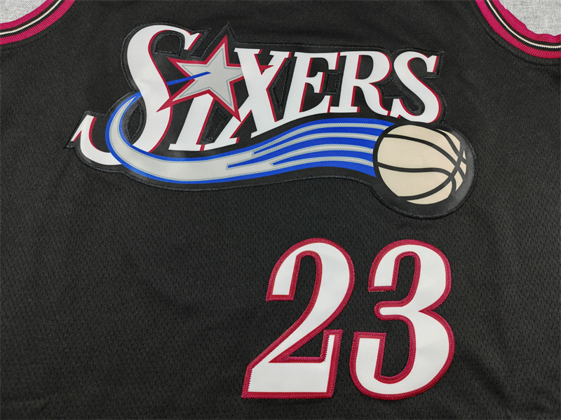 Men's LeBron James #23 Philadelphia 76ers Stitched Jersey | Classical Black Edition