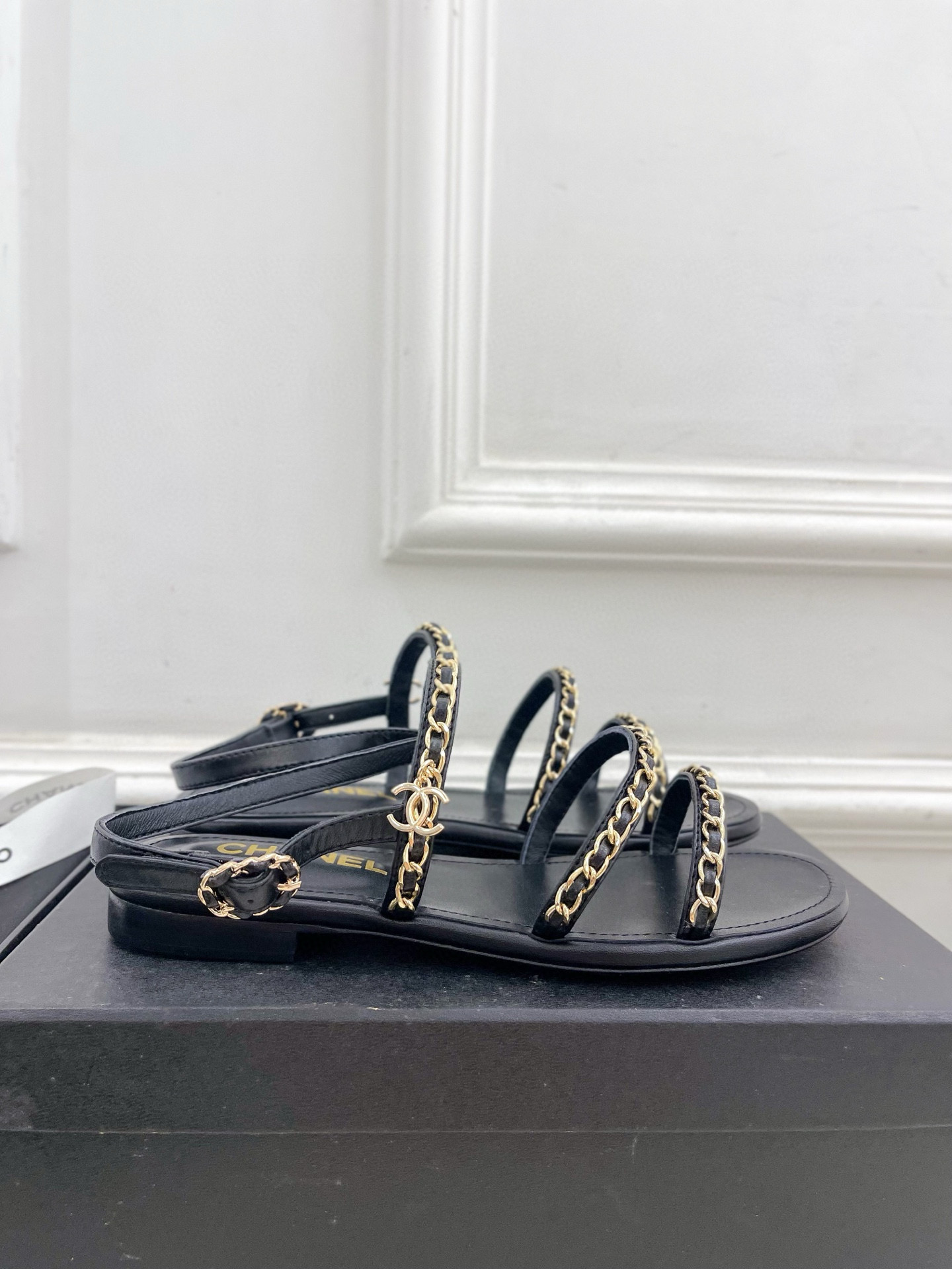 Chanel Leather Sandals Heel