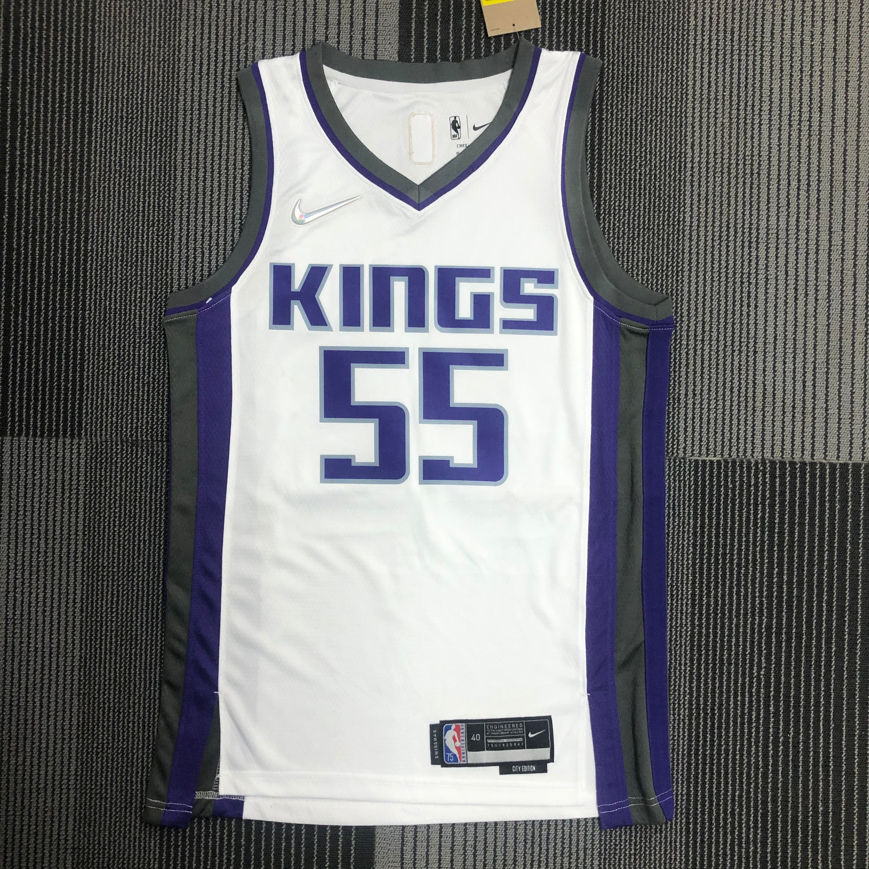 75TH YEARS SACRAMENTO KINGS WHITE  #55 WILLIAMS