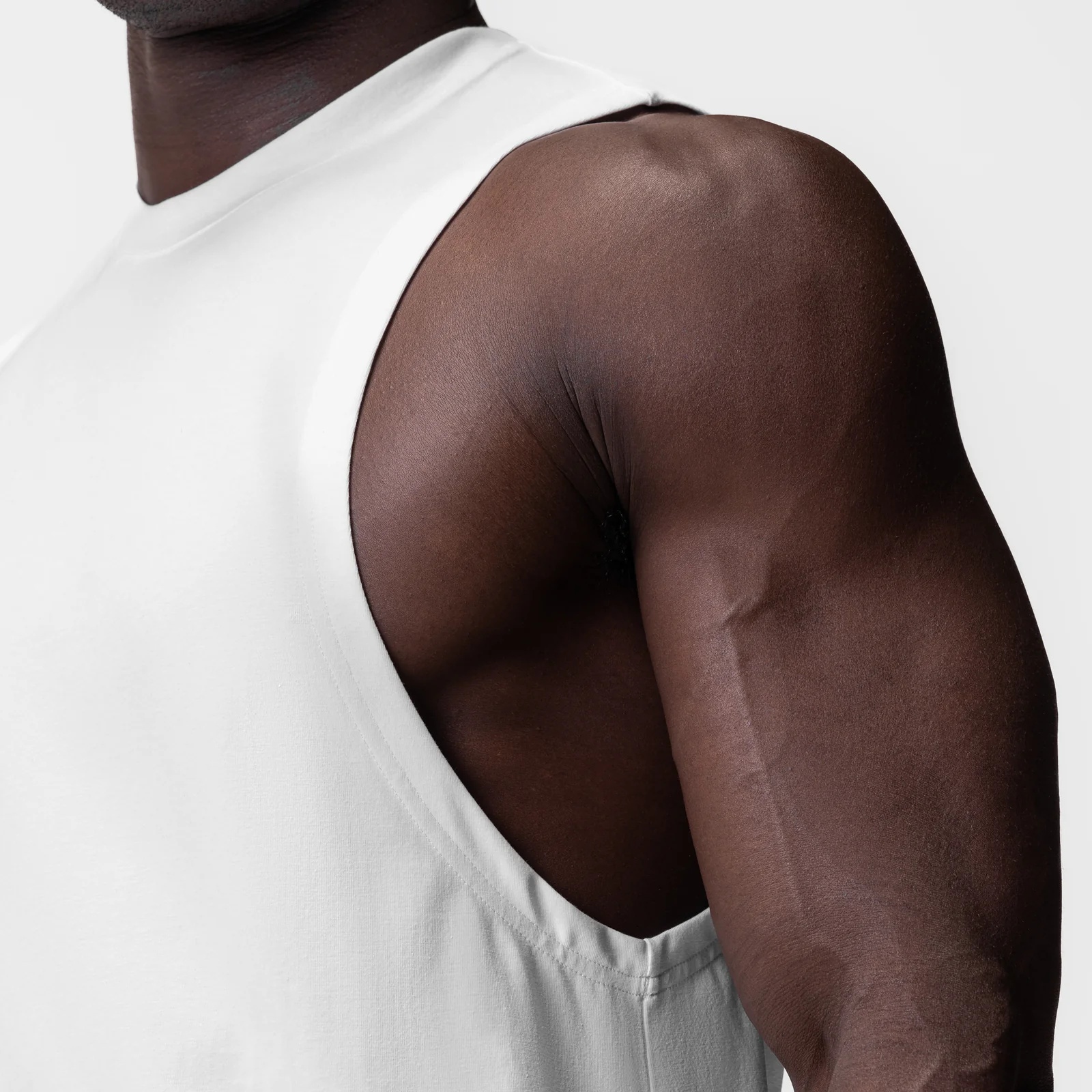0926. Supima Muscle Tank - White