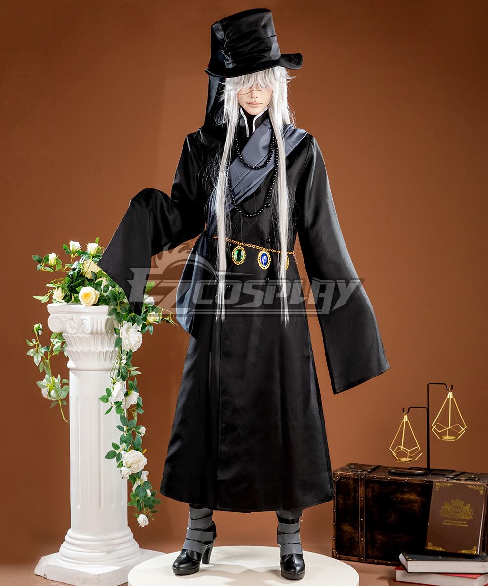 Black Butler Kuroshitsuji Undertaker Grim Reaper Cosplay Costume