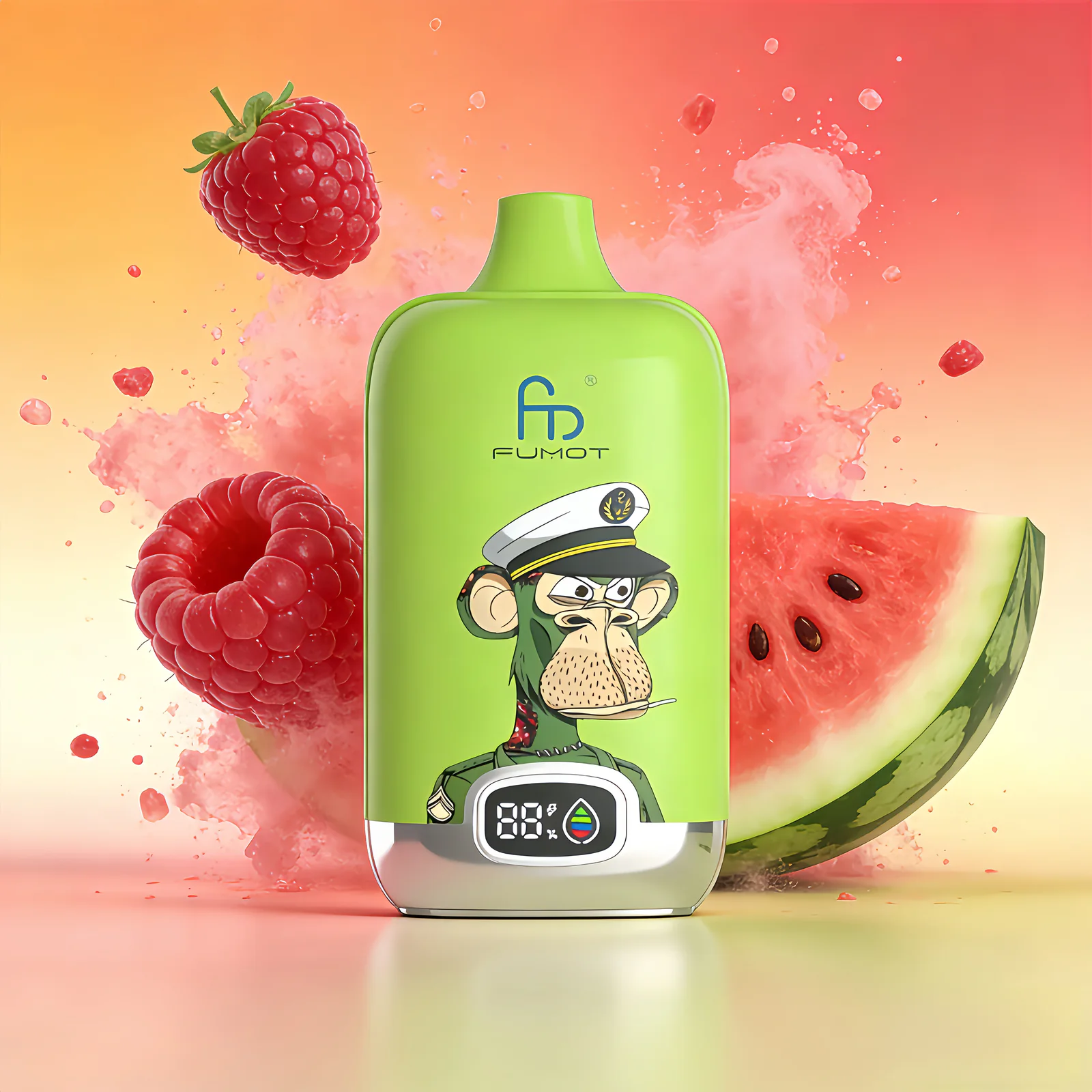 FUMOT Digital Box 12K Disposable Vape – Raspberry Watermelon - Vaba Vape-Shop